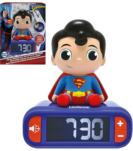 スーパーマン アラームクロック Amazon.com: Superman Krypto the Superdog Digital Alarm Clock with